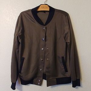 Green and black jacket